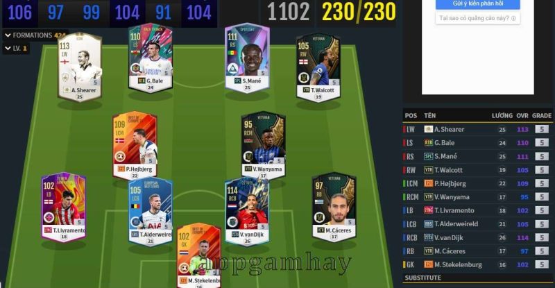 Top 3 Đội hình Southampton FO4 mạnh nhất 2024